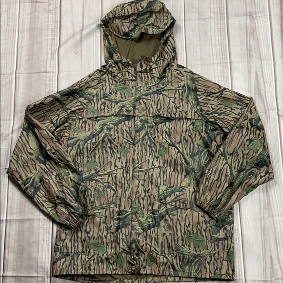 Columbia Mossy Oak Mens Pvc Rain Jacket 